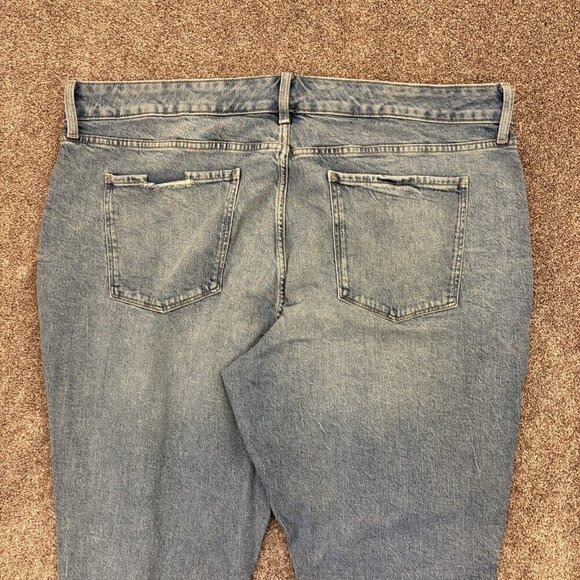 a.n.a Women's Boyfriend Jeans Plus Size 22 W Blue Mid Rise Distressed NWT $59 - Picture 10 of 16